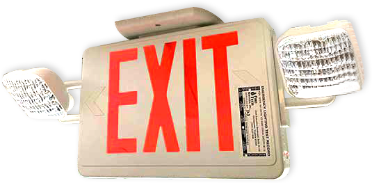 Lit Exit Sign